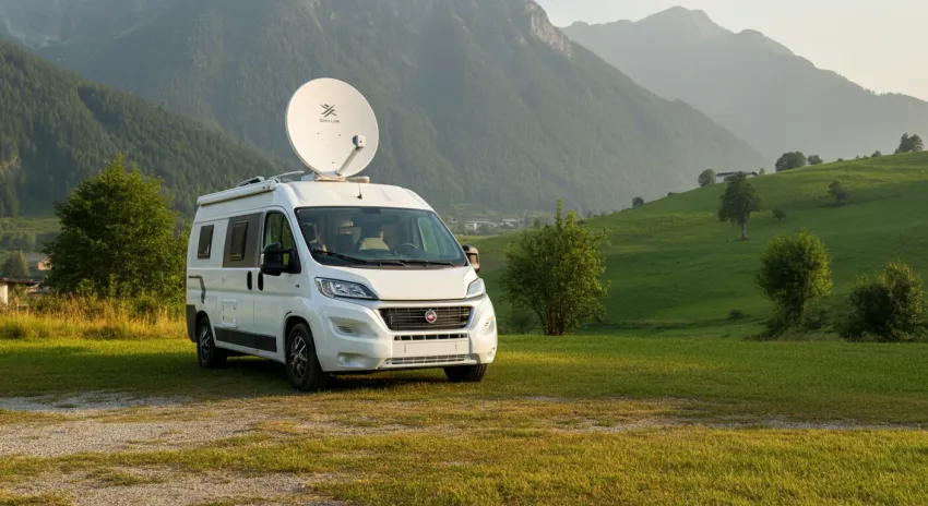 Starlink Huren voor Camper, Caravan en Camping: Stabiel Internet in Europa (2026)